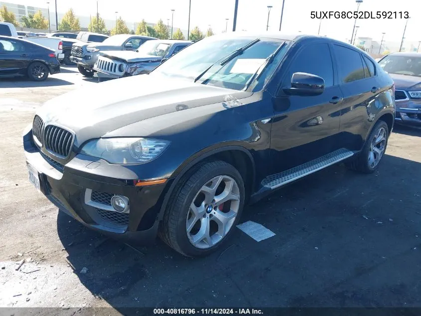 2013 BMW X6 xDrive50I VIN: 5UXFG8C52DL592113 Lot: 40816796