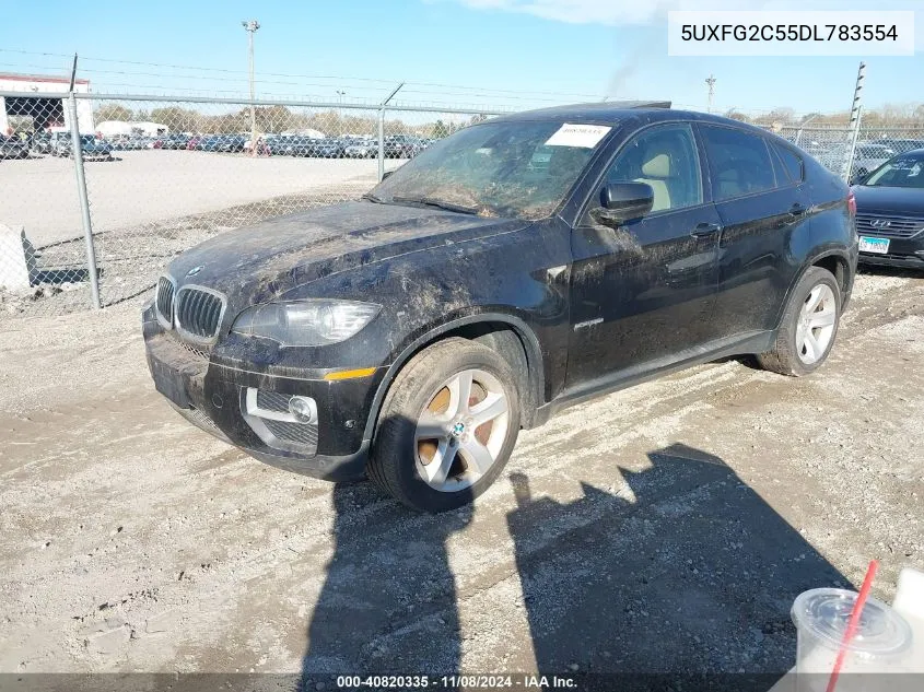 2013 BMW X6 xDrive35I VIN: 5UXFG2C55DL783554 Lot: 40820335