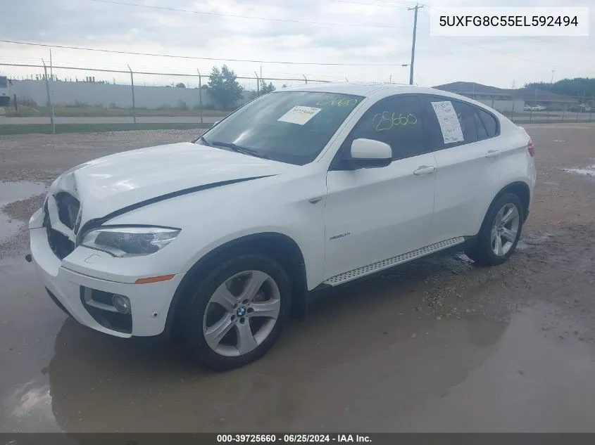 5UXFG8C55EL592494 2014 BMW X6 xDrive50I