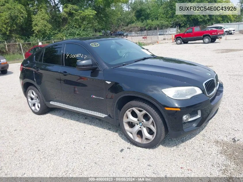 2014 BMW X6 xDrive35I VIN: 5UXFG2C54E0C43926 Lot: 40008923