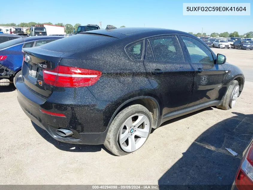 2014 BMW X6 xDrive35I VIN: 5UXFG2C59E0K41604 Lot: 40294098