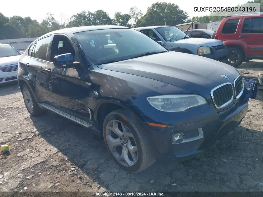 2014 BMW X6 xDrive35I VIN: 5UXFG2C54E0C43196 Lot: 40312143