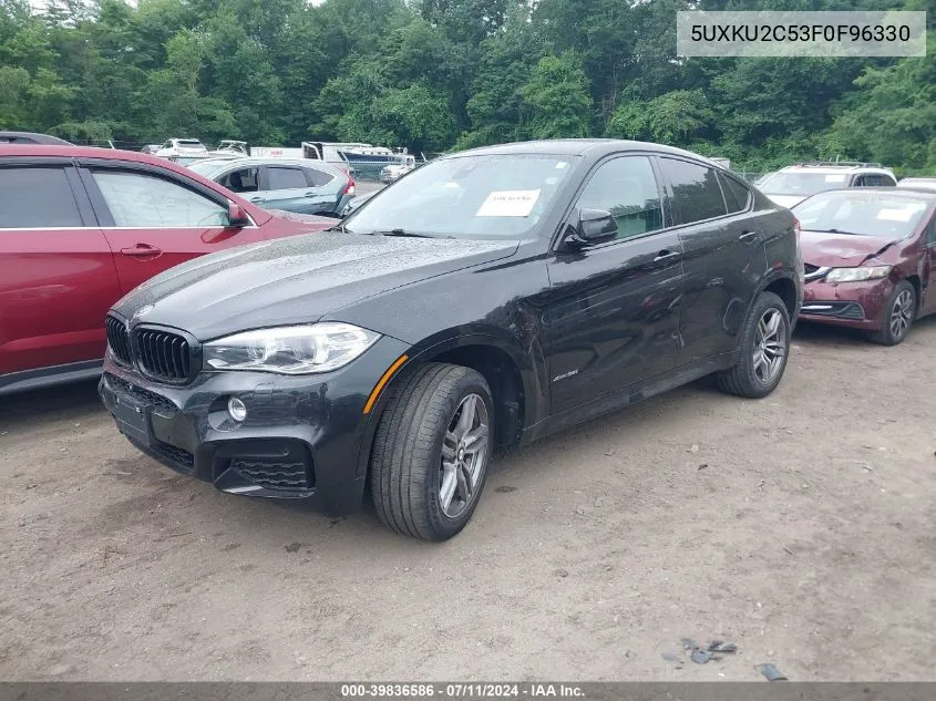 2015 BMW X6 xDrive35I VIN: 5UXKU2C53F0F96330 Lot: 39836586