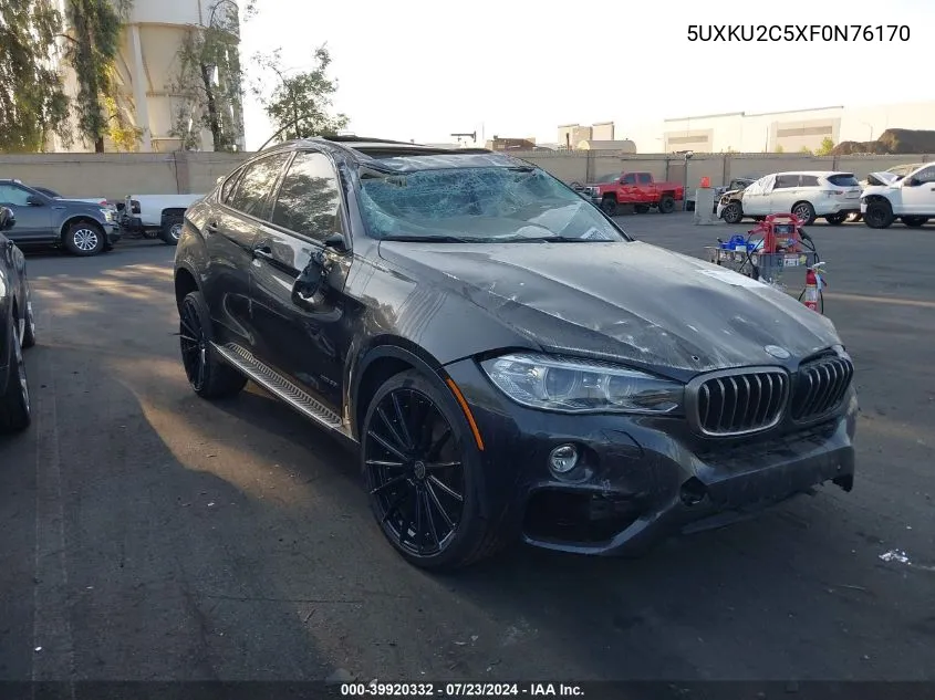 2015 BMW X6 xDrive35I VIN: 5UXKU2C5XF0N76170 Lot: 39920332