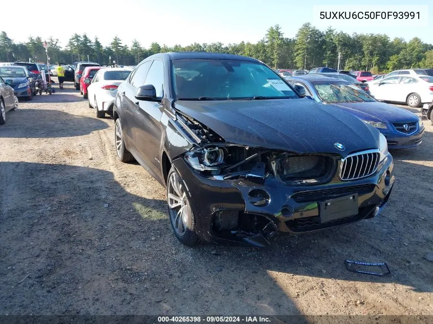 2015 BMW X6 xDrive50I VIN: 5UXKU6C50F0F93991 Lot: 40265398