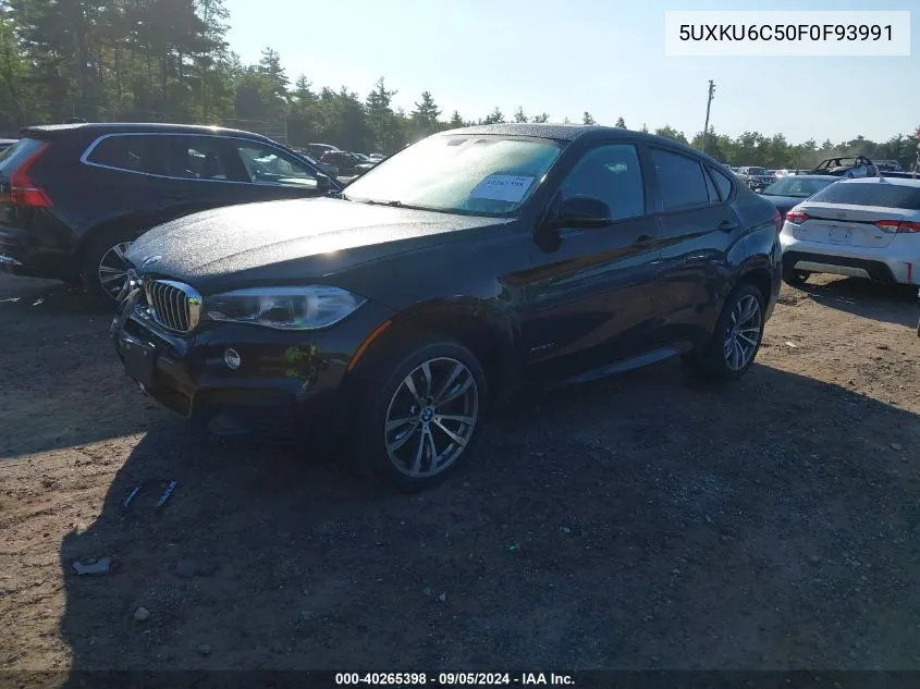 2015 BMW X6 xDrive50I VIN: 5UXKU6C50F0F93991 Lot: 40265398