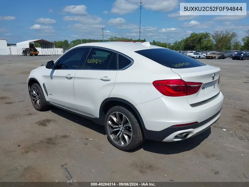 2015 BMW X6 xDrive35I VIN: 5UXKU2C52F0F94844 Lot: 40284314