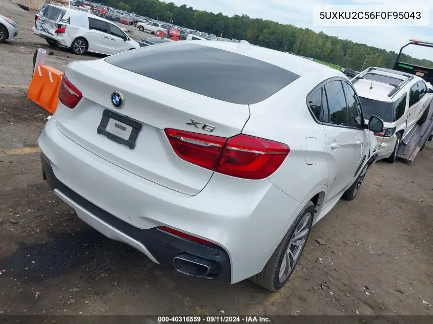 2015 BMW X6 xDrive35I VIN: 5UXKU2C56F0F95043 Lot: 40316559