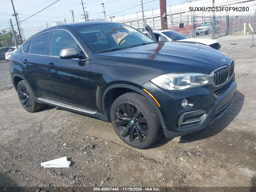 2015 BMW X6 xDrive35I VIN: 5UXKU2C53F0F96280 Lot: 40907448