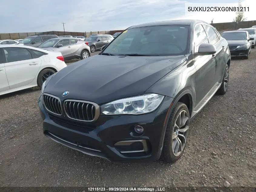 2016 BMW X6 VIN: 5UXKU2C5XG0N81211 Lot: 12115123