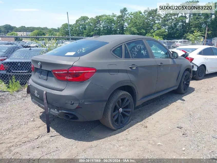 2016 BMW X6 xDrive35I VIN: 5UXKU2C5XG0N83220 Lot: 39197569