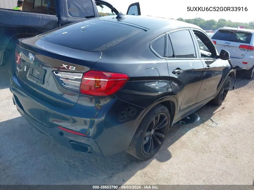 5UXKU6C52G0R33916 2016 BMW X6 xDrive50I