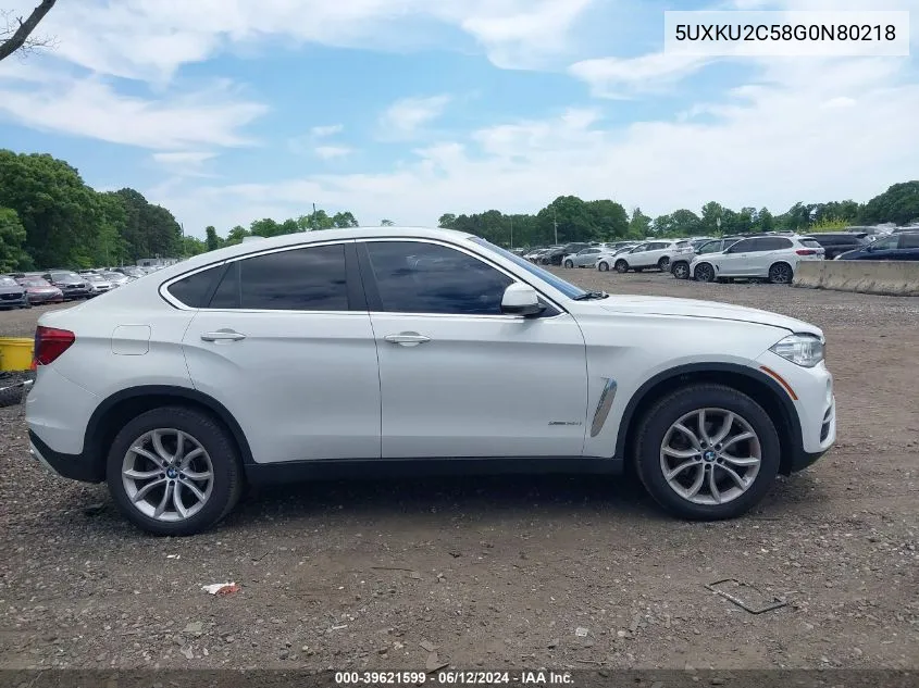 5UXKU2C58G0N80218 2016 BMW X6 xDrive35I