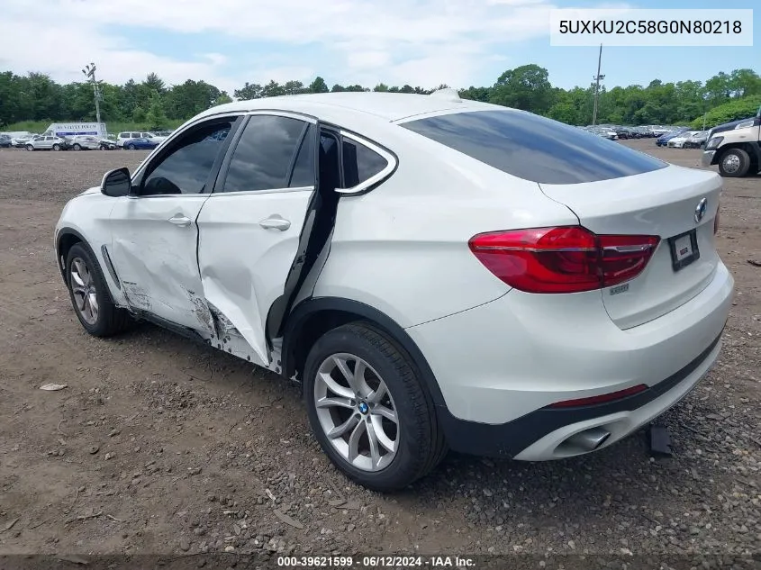 5UXKU2C58G0N80218 2016 BMW X6 xDrive35I