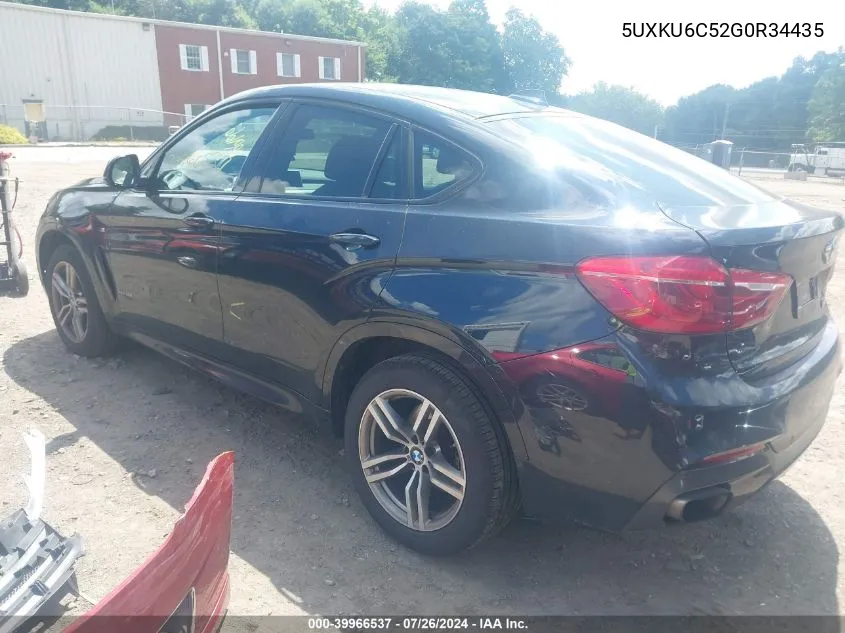 5UXKU6C52G0R34435 2016 BMW X6 xDrive50I