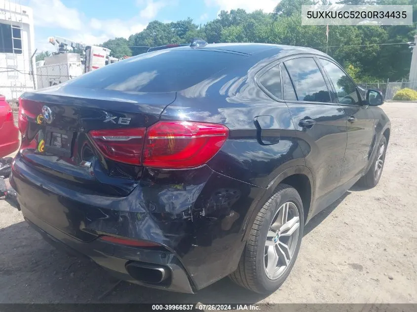 5UXKU6C52G0R34435 2016 BMW X6 xDrive50I