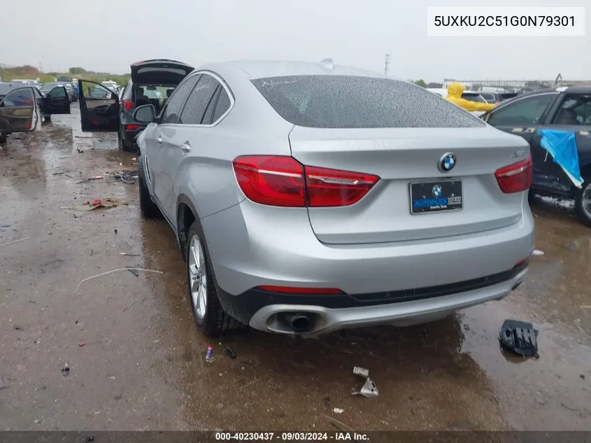 5UXKU2C51G0N79301 2016 BMW X6 xDrive35I