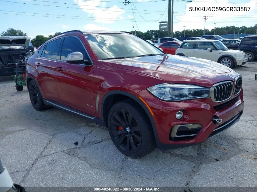 5UXKU6C59G0R33587 2016 BMW X6 xDrive50I