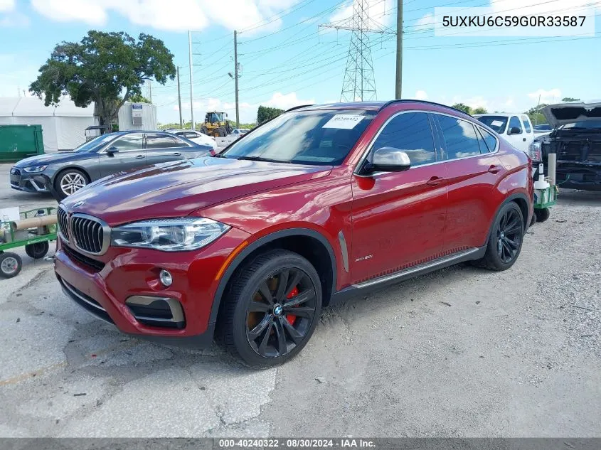 5UXKU6C59G0R33587 2016 BMW X6 xDrive50I