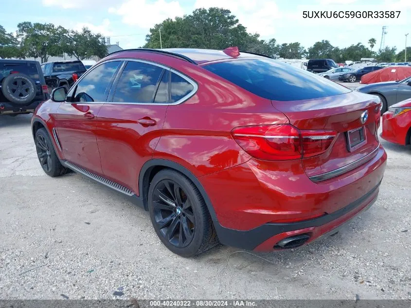 5UXKU6C59G0R33587 2016 BMW X6 xDrive50I