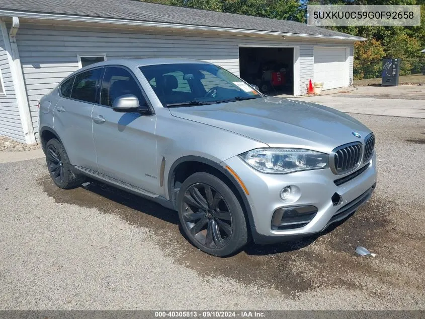 5UXKU0C59G0F92658 2016 BMW X6 Sdrive35I