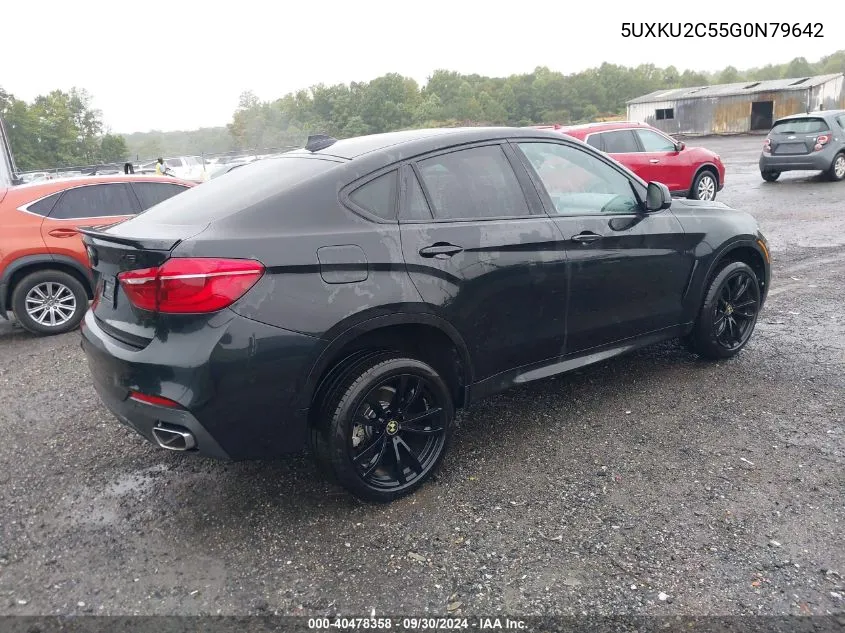 2016 BMW X6 xDrive35I VIN: 5UXKU2C55G0N79642 Lot: 40478358