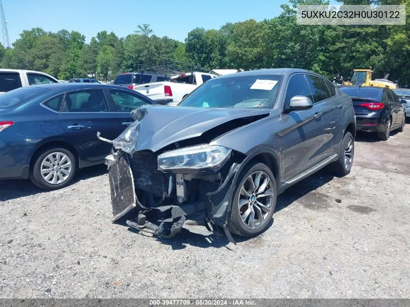 2017 BMW X6 xDrive35I VIN: 5UXKU2C32H0U30122 Lot: 39477709