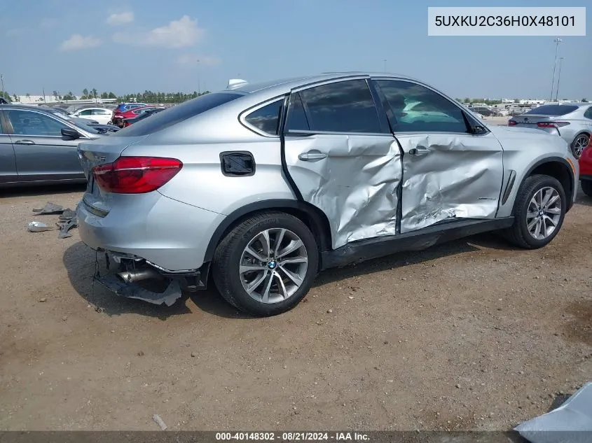 5UXKU2C36H0X48101 2017 BMW X6 xDrive35I