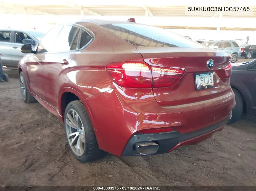 5UXKU0C36H0G57465 2017 BMW X6 Sdrive35I