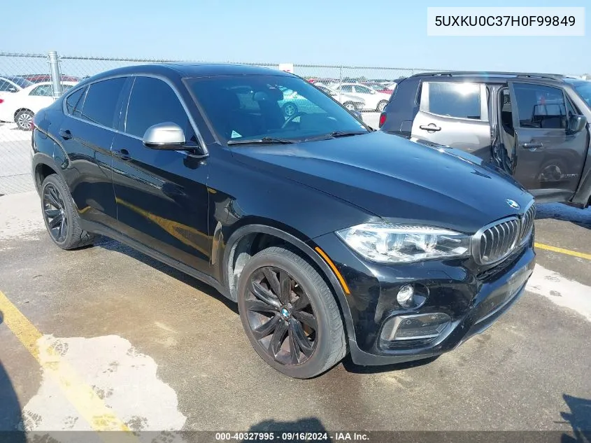 5UXKU0C37H0F99849 2017 BMW X6 Sdrive35I