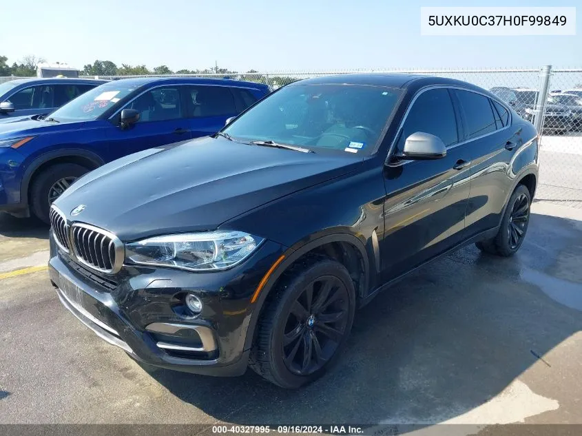 5UXKU0C37H0F99849 2017 BMW X6 Sdrive35I