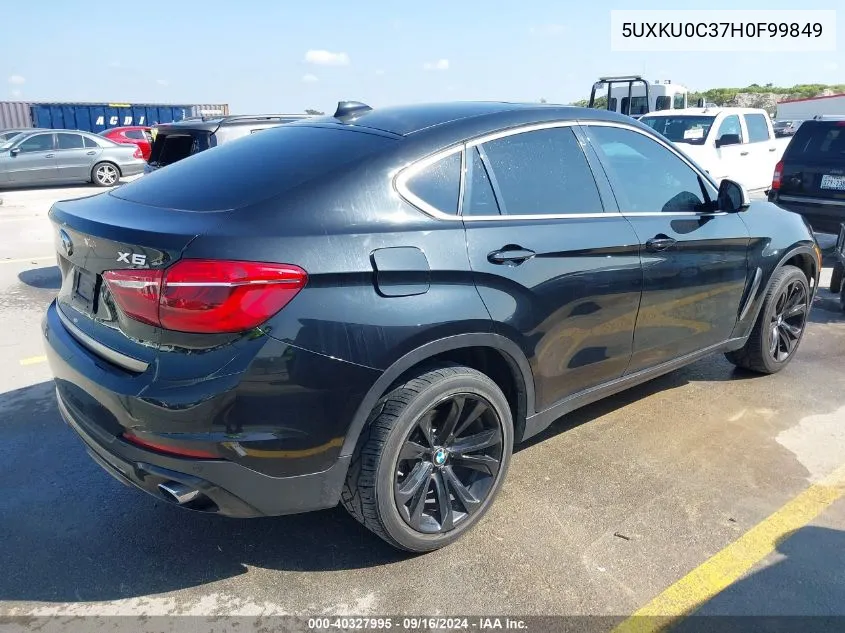 5UXKU0C37H0F99849 2017 BMW X6 Sdrive35I