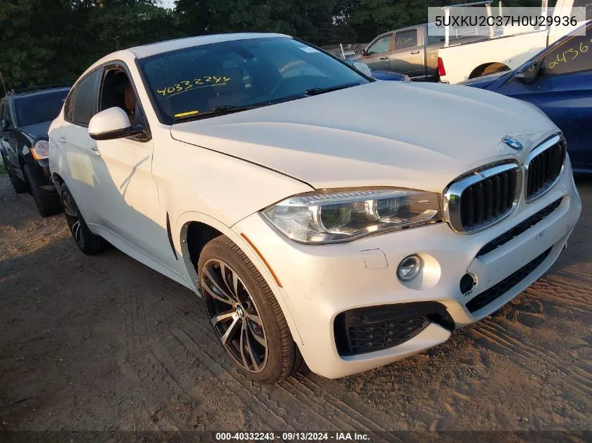 5UXKU2C37H0U29936 2017 BMW X6 xDrive35I