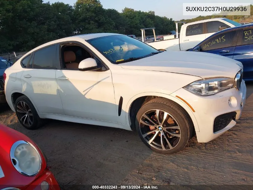 5UXKU2C37H0U29936 2017 BMW X6 xDrive35I