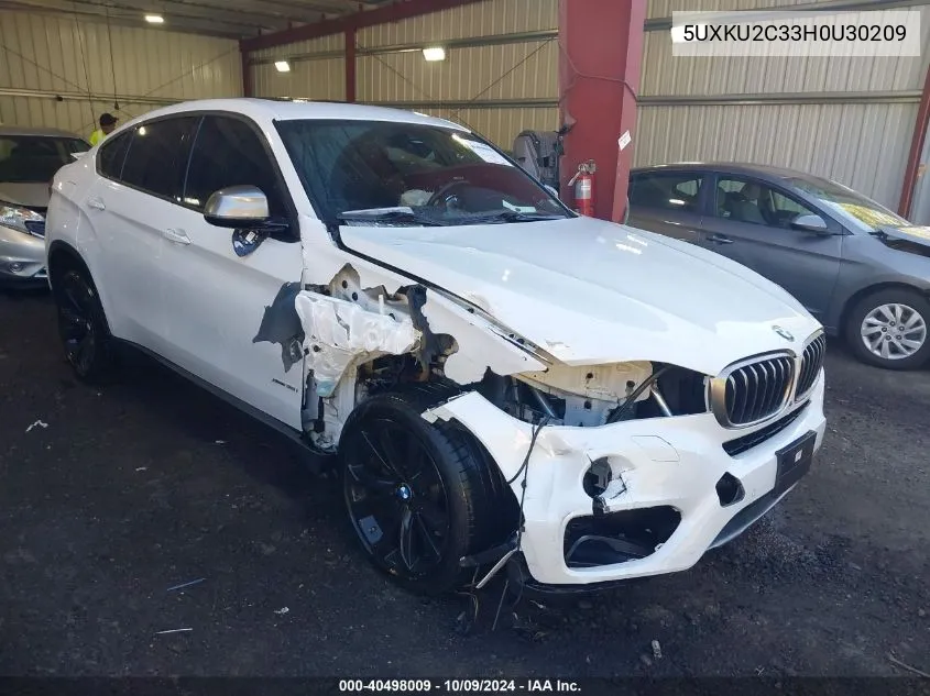 5UXKU2C33H0U30209 2017 BMW X6 xDrive35I