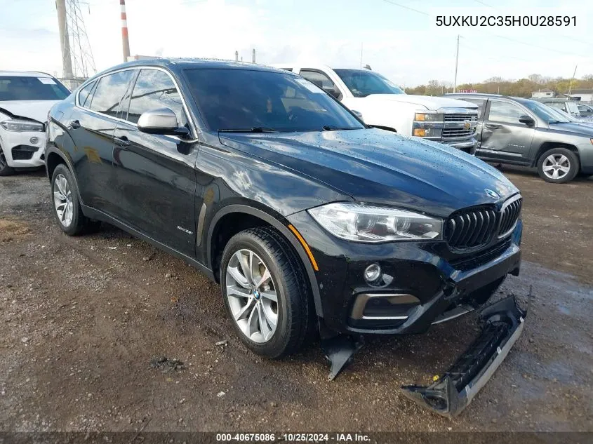 2017 BMW X6 xDrive35I VIN: 5UXKU2C35H0U28591 Lot: 40675086