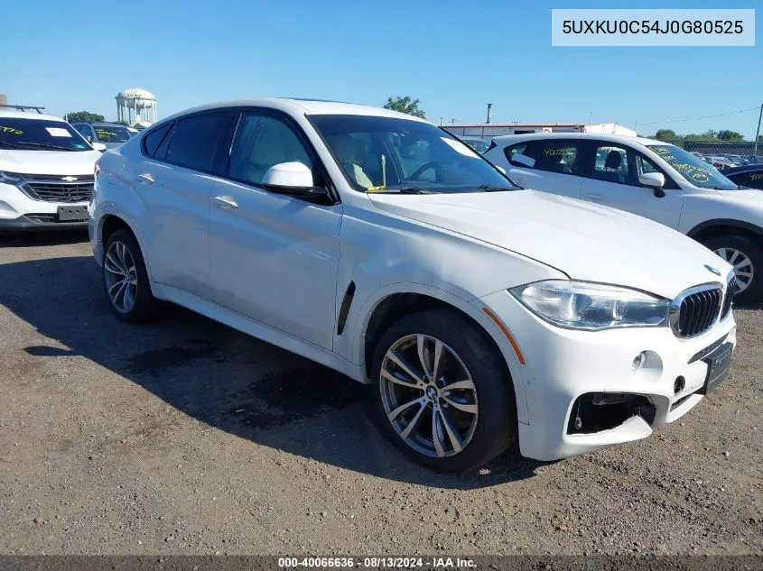 2018 BMW X6 Sdrive35I VIN: 5UXKU0C54J0G80525 Lot: 40066636