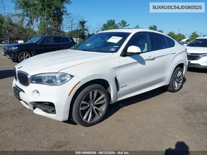 5UXKU0C54J0G80525 2018 BMW X6 Sdrive35I