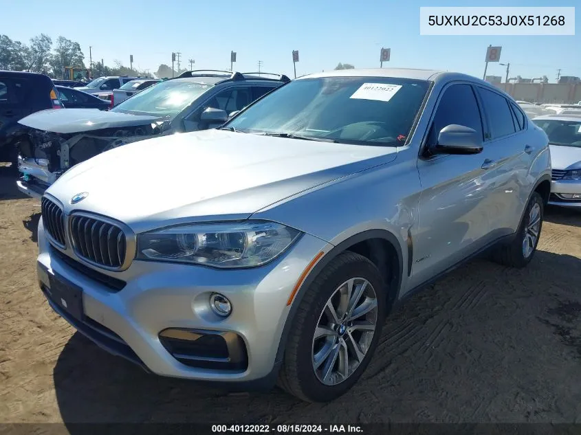 5UXKU2C53J0X51268 2018 BMW X6 xDrive35I