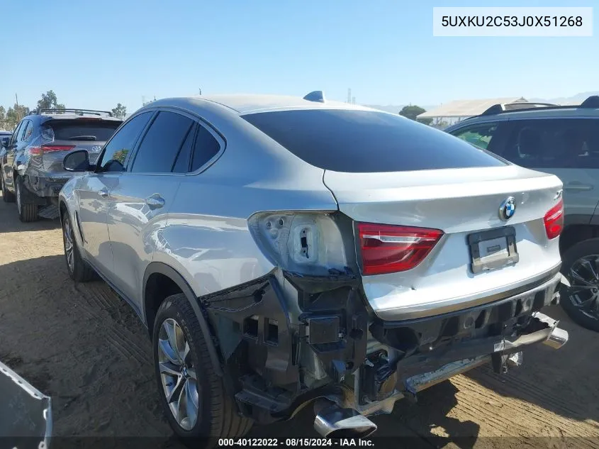 5UXKU2C53J0X51268 2018 BMW X6 xDrive35I