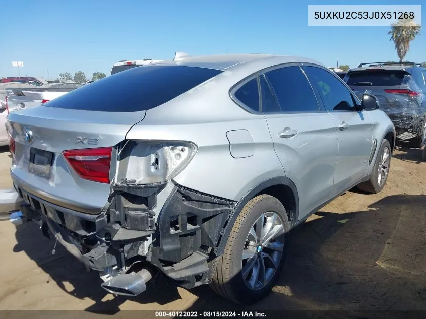 5UXKU2C53J0X51268 2018 BMW X6 xDrive35I