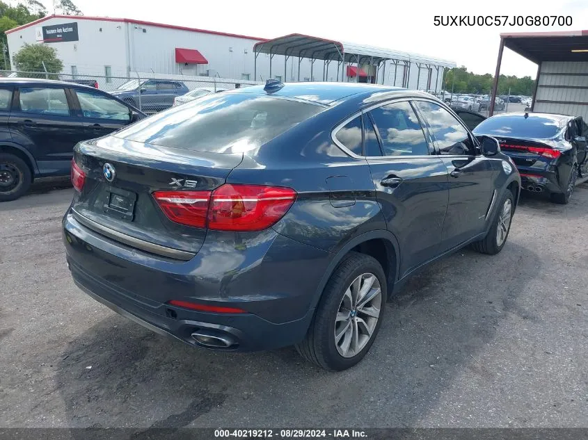 5UXKU0C57J0G80700 2018 BMW X6 Sdrive35I