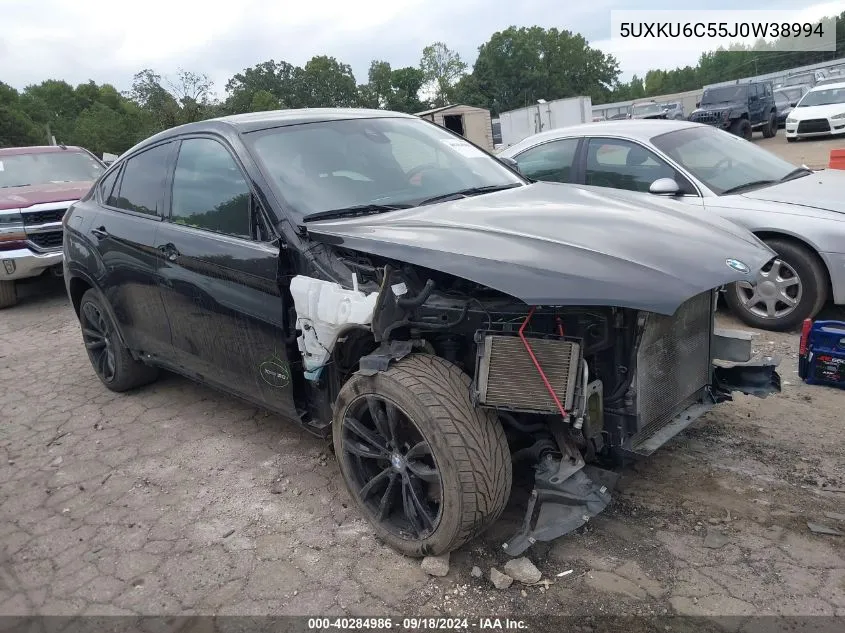 2018 BMW X6 xDrive50I VIN: 5UXKU6C55J0W38994 Lot: 40284986