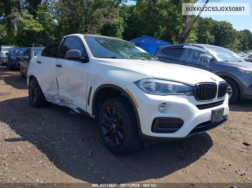 5UXKU2C53J0X50881 2018 BMW X6 xDrive35I