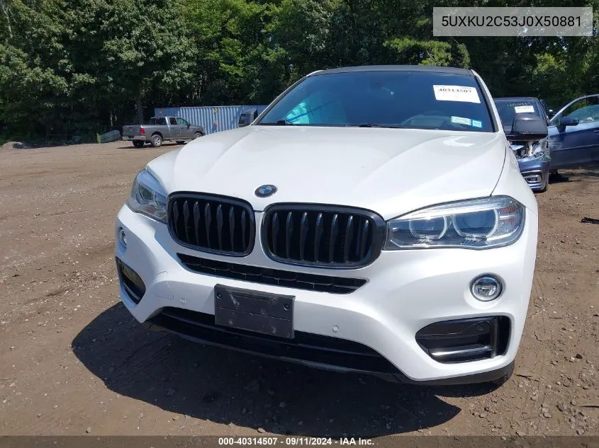 5UXKU2C53J0X50881 2018 BMW X6 xDrive35I