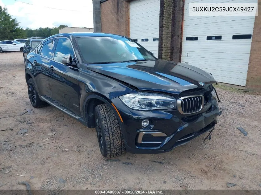 5UXKU2C59J0X49427 2018 BMW X6 xDrive35I