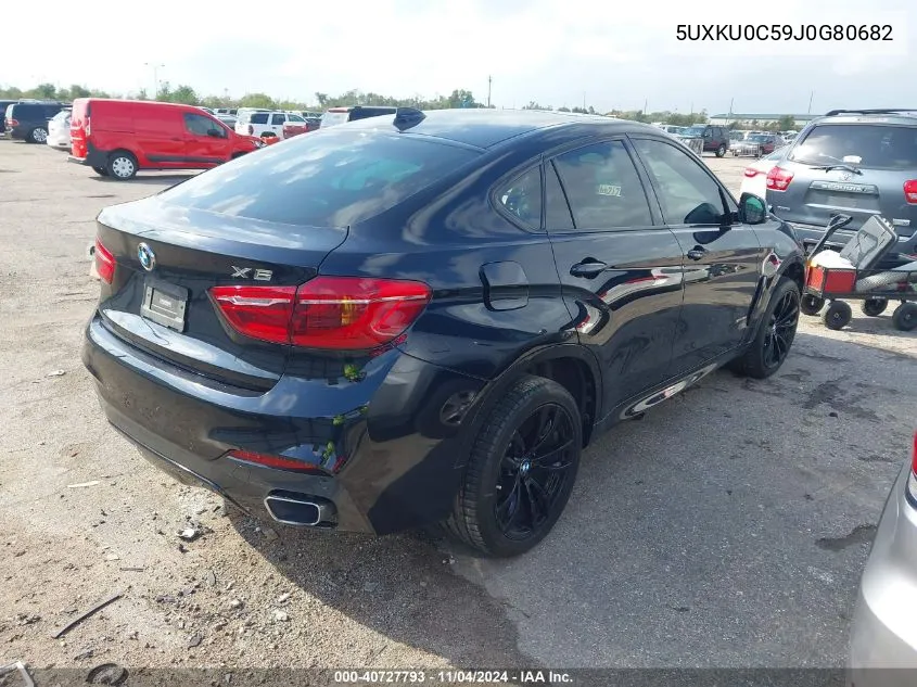 2018 BMW X6 Sdrive35I VIN: 5UXKU0C59J0G80682 Lot: 40727793