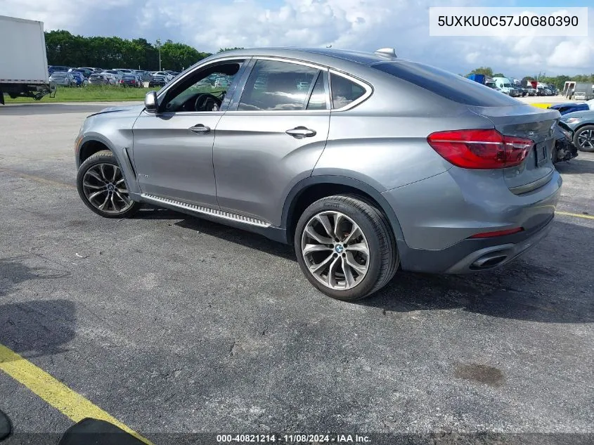 2018 BMW X6 Sdrive35I VIN: 5UXKU0C57J0G80390 Lot: 40821214