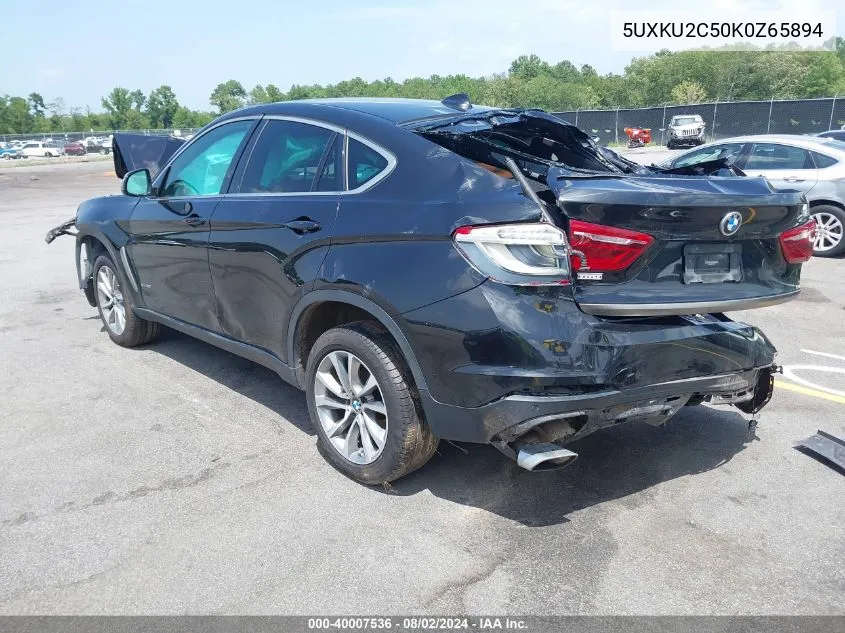 5UXKU2C50K0Z65894 2019 BMW X6 xDrive35I