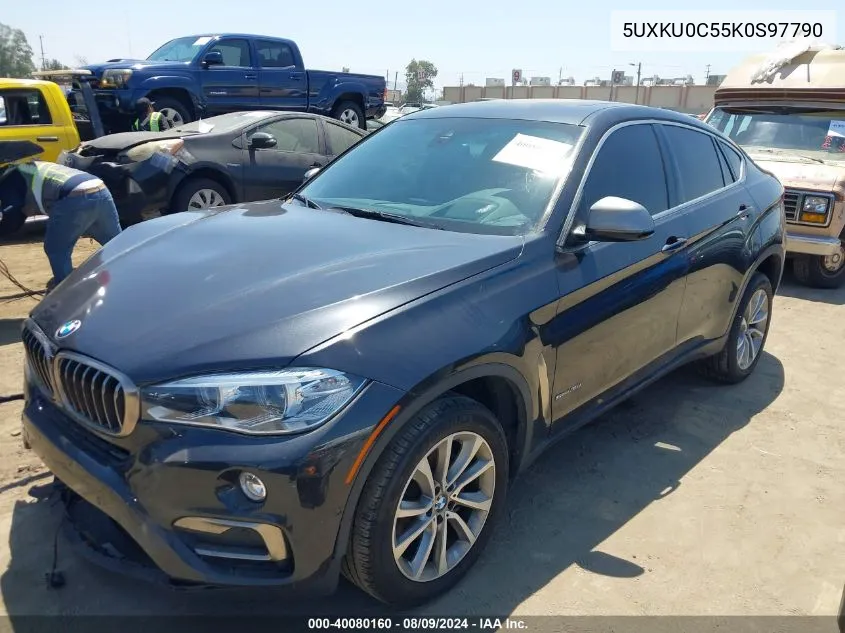 2019 BMW X6 Sdrive35I VIN: 5UXKU0C55K0S97790 Lot: 40080160